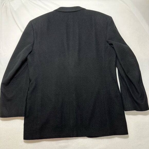 Jacobson's Men's 42 Regular 100% Pure Camelhair Suit Jacket Black Sport Coat USA - Picture 10 of 16